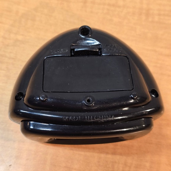 Sharp‎ LCD Digital Travel Alarm Clock Black SPC500 Blue Display Tested Battery - Picture 4 of 9